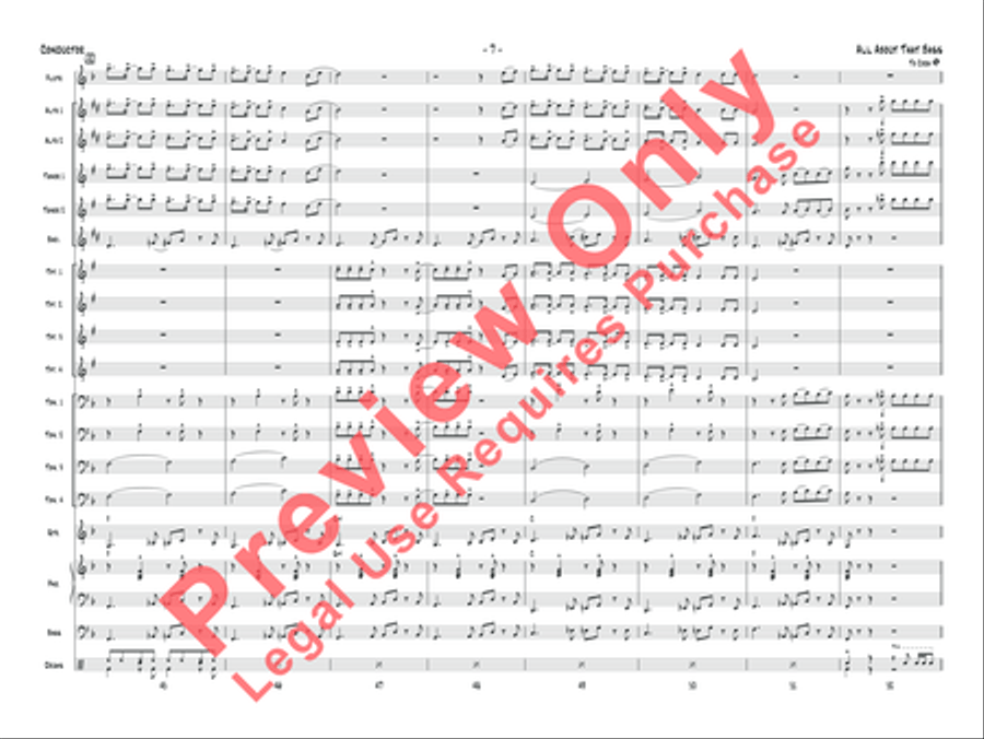 All About That Bass Jazz Ensemble scores gallery preview page 8