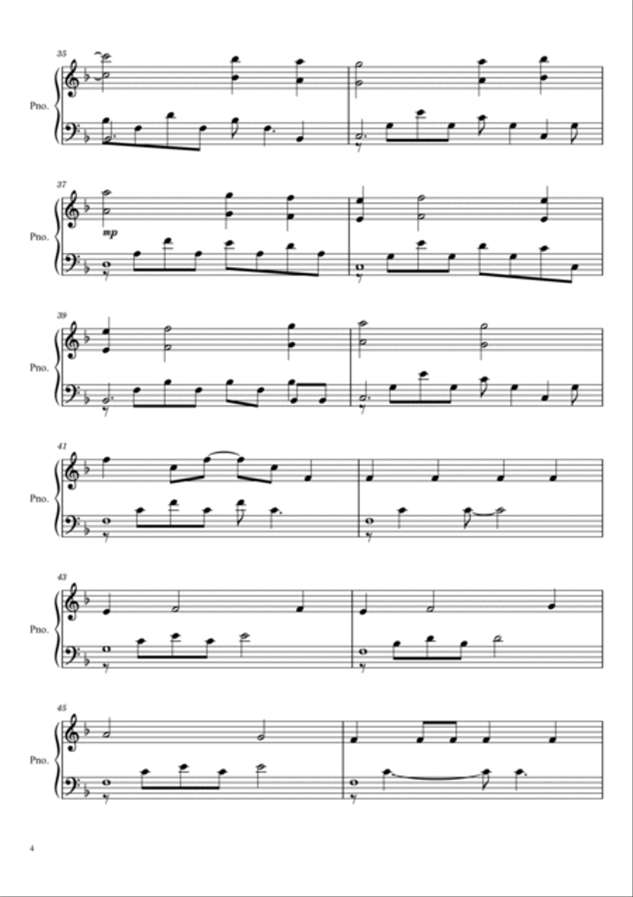 The Portrait Easy Piano scores gallery preview page 4