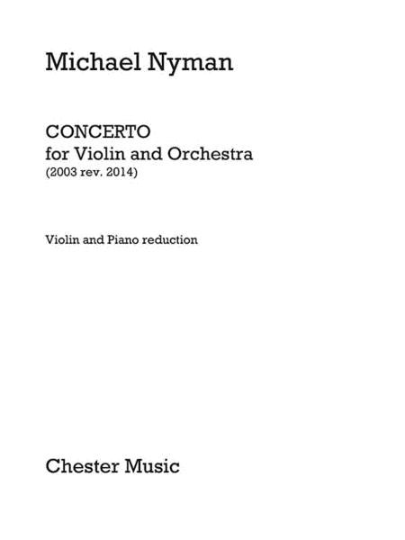 Michael Nyman: Concerto (2003, revised 2014)