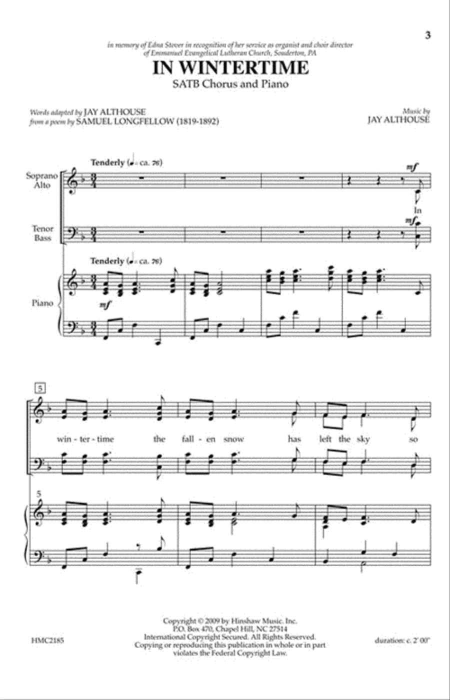 In Wintertime In Wintertime 4-Part scores gallery preview page 2