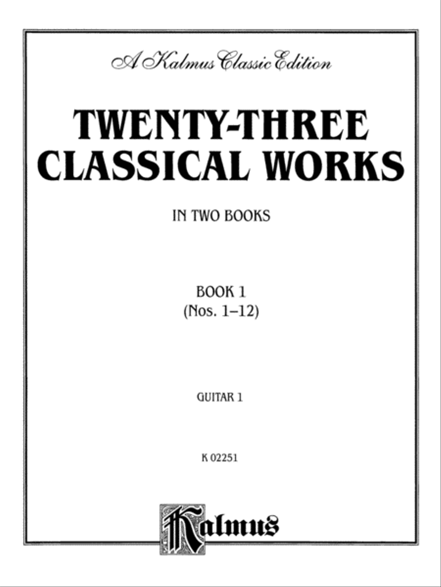 Twenty-three Classical Works for Two Guitars, Book 1 Small Ensemble scores gallery preview page 2