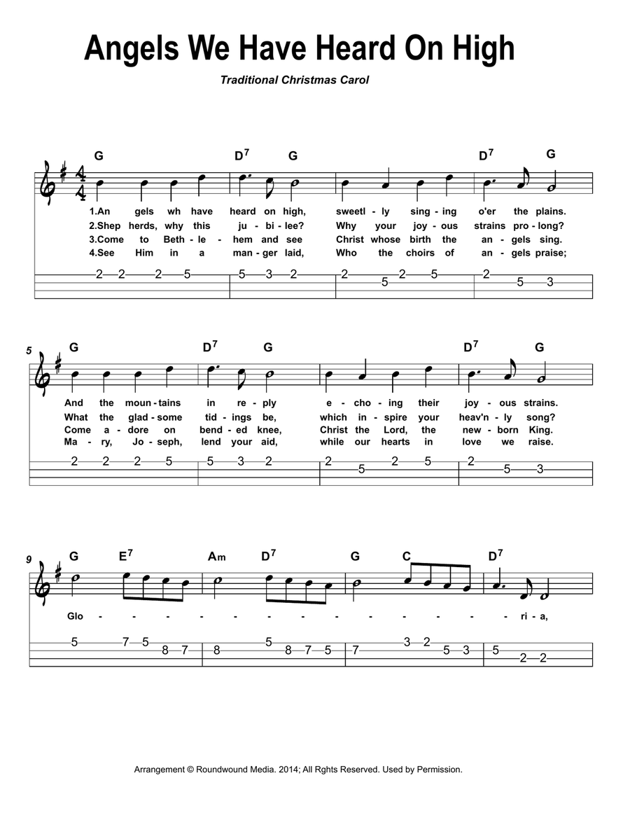 Easy Ukulele Christmas (with TAB) Ukulele scores gallery preview page 2
