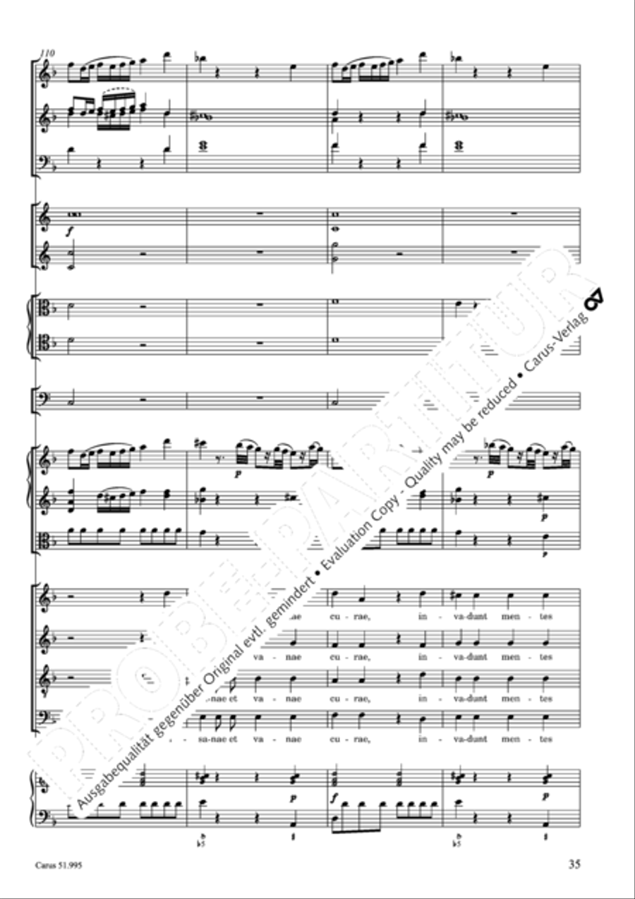 Insanae et vanae curae 4-Part scores gallery preview page 36