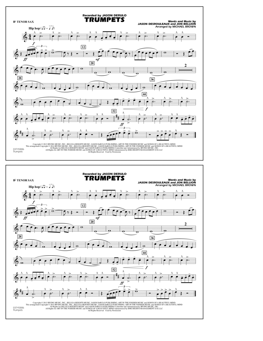 Trumpets - Bb Tenor Sax