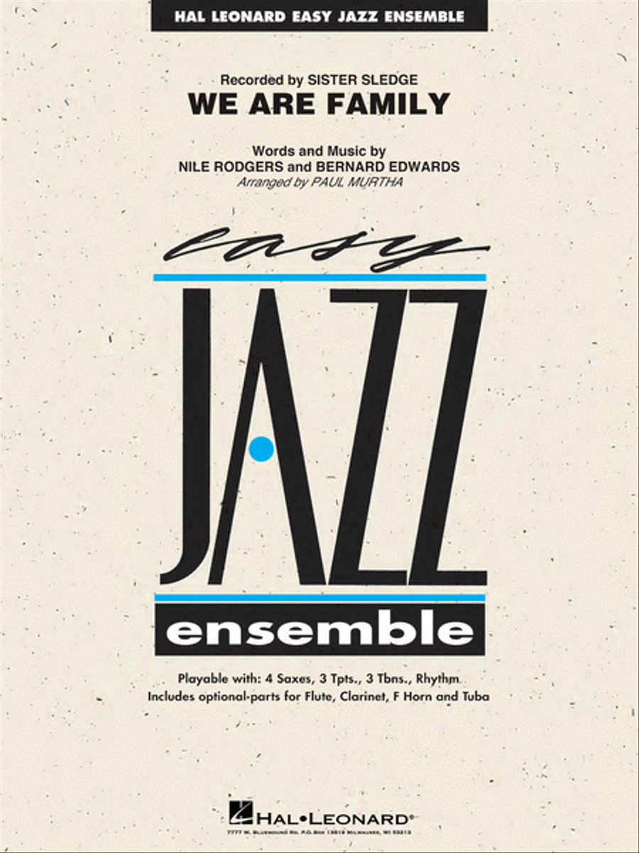 We Are Family Jazz Ensemble scores gallery preview page 1