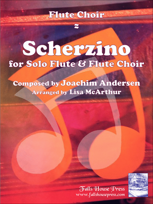 Book cover for Scherzino For Solo Flute And Flute Choir
