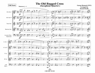 The Old Rugged Cross - Sax Quartet - Intermediate