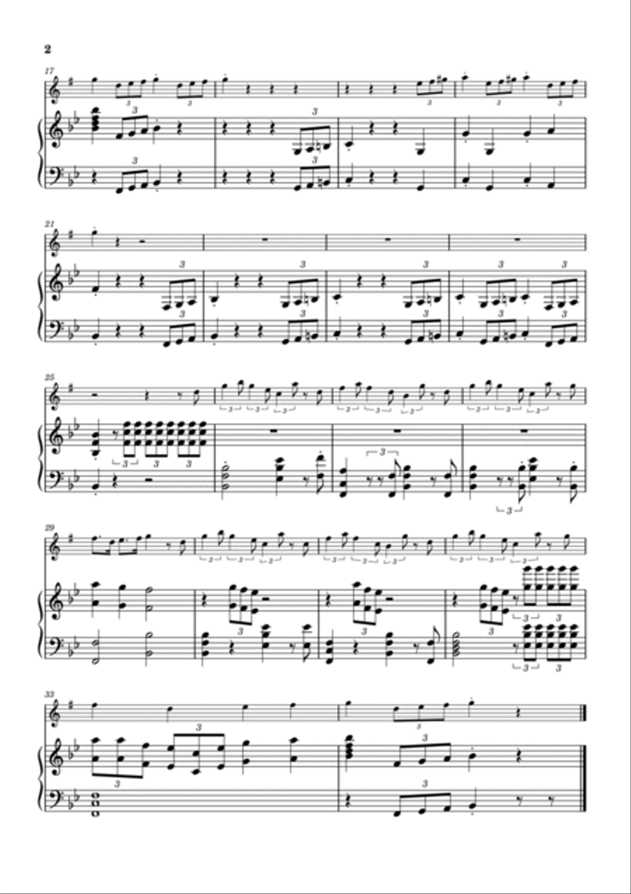 Addams Family Theme Alto Saxophone scores gallery preview page 2