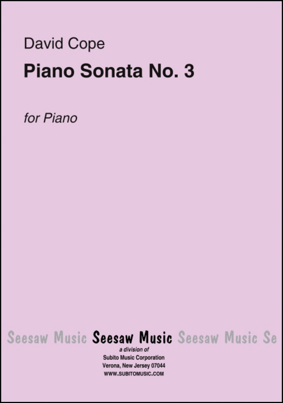 Piano Sonata No. 3 Piano Sonata No. 3 Harpsichord scores gallery preview page 1