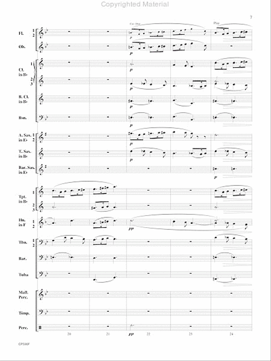 Sicilienne Concert Band scores gallery preview page 8