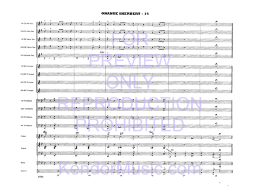Orange Sherbert Orange Sherbert Jazz Ensemble scores gallery preview page 17
