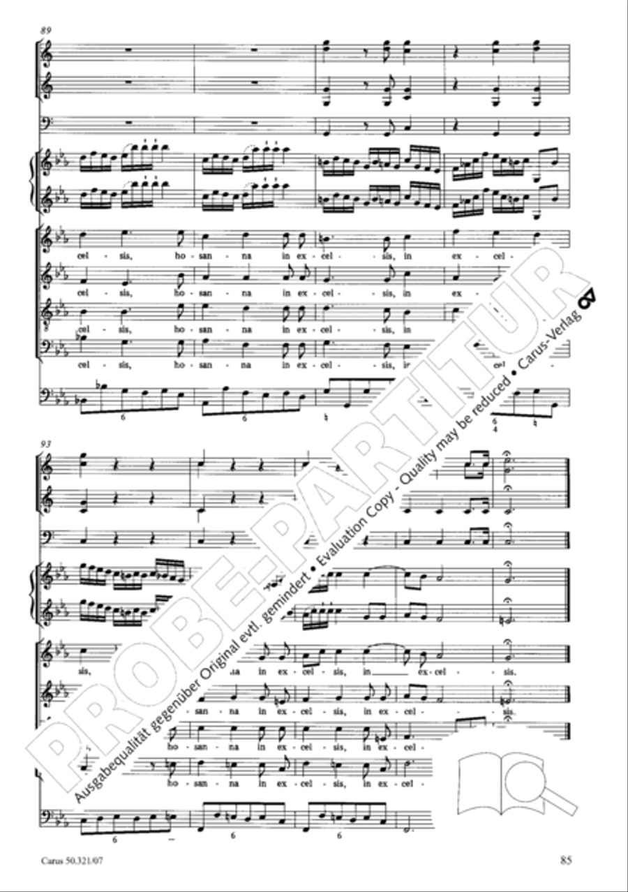 Requiem in C minor 4-Part scores gallery preview page 92