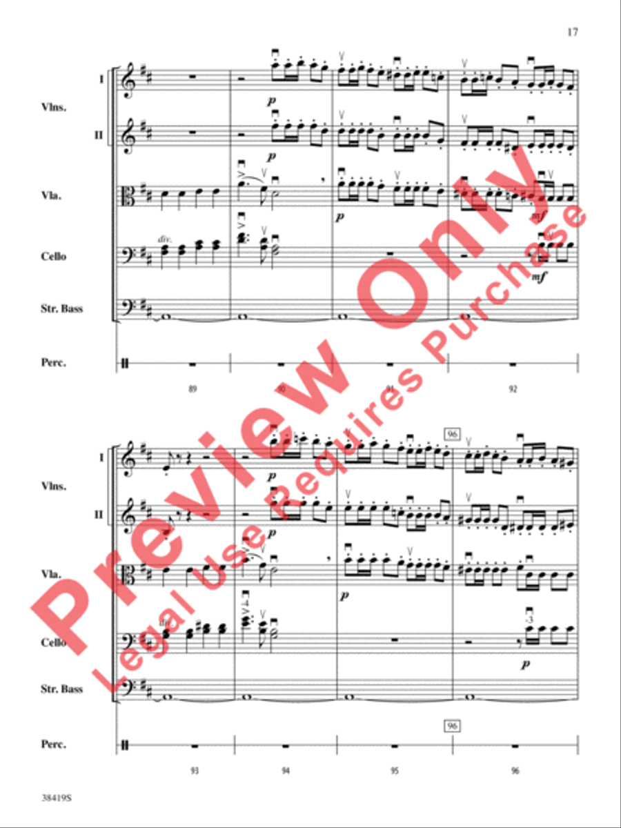 Highlights from the 1812 Overture String Orchestra scores gallery preview page 18
