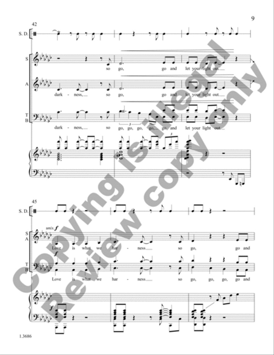 Light Transforms the Darkness (Choral Score)