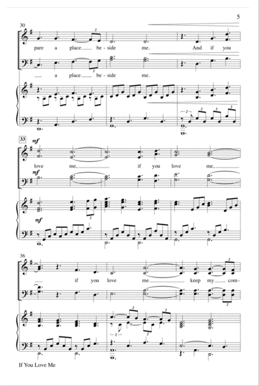 If You Love Me If You Love Me Choir scores gallery preview page 5