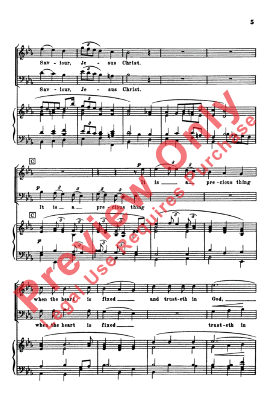 It Is a Precious Thing 4-Part scores gallery preview page 5