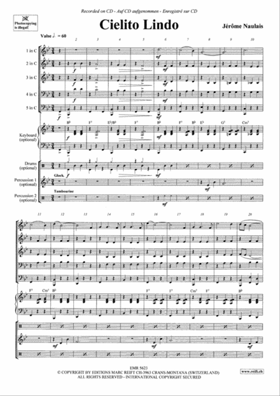 Cielito Lindo Cielito Lindo Brass Band scores gallery preview page 3