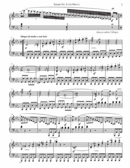 Piano Sonata No. 8 in C minor, Op. 13. "Pathétique" - Beethoven - Full Sonata image number null