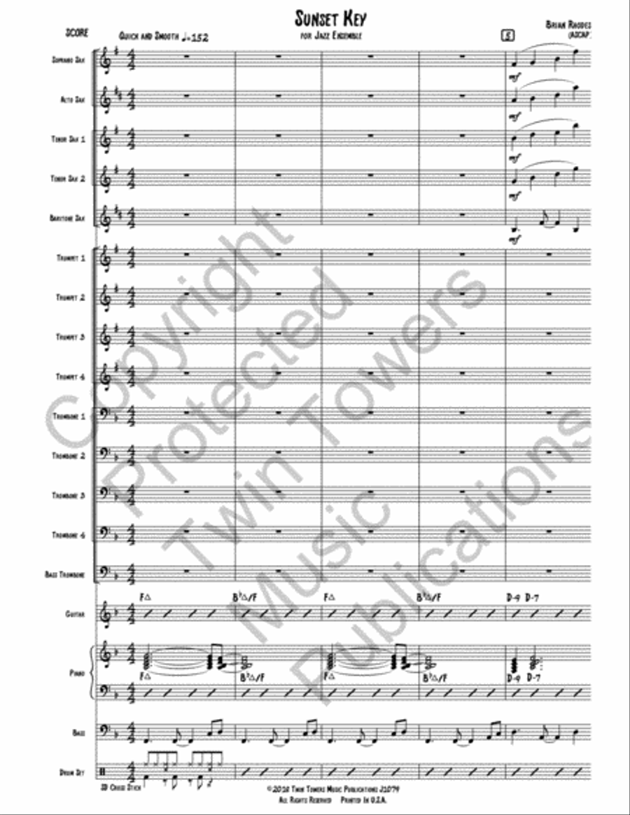 Sunset Key Sunset Key Jazz Ensemble scores gallery preview page 2
