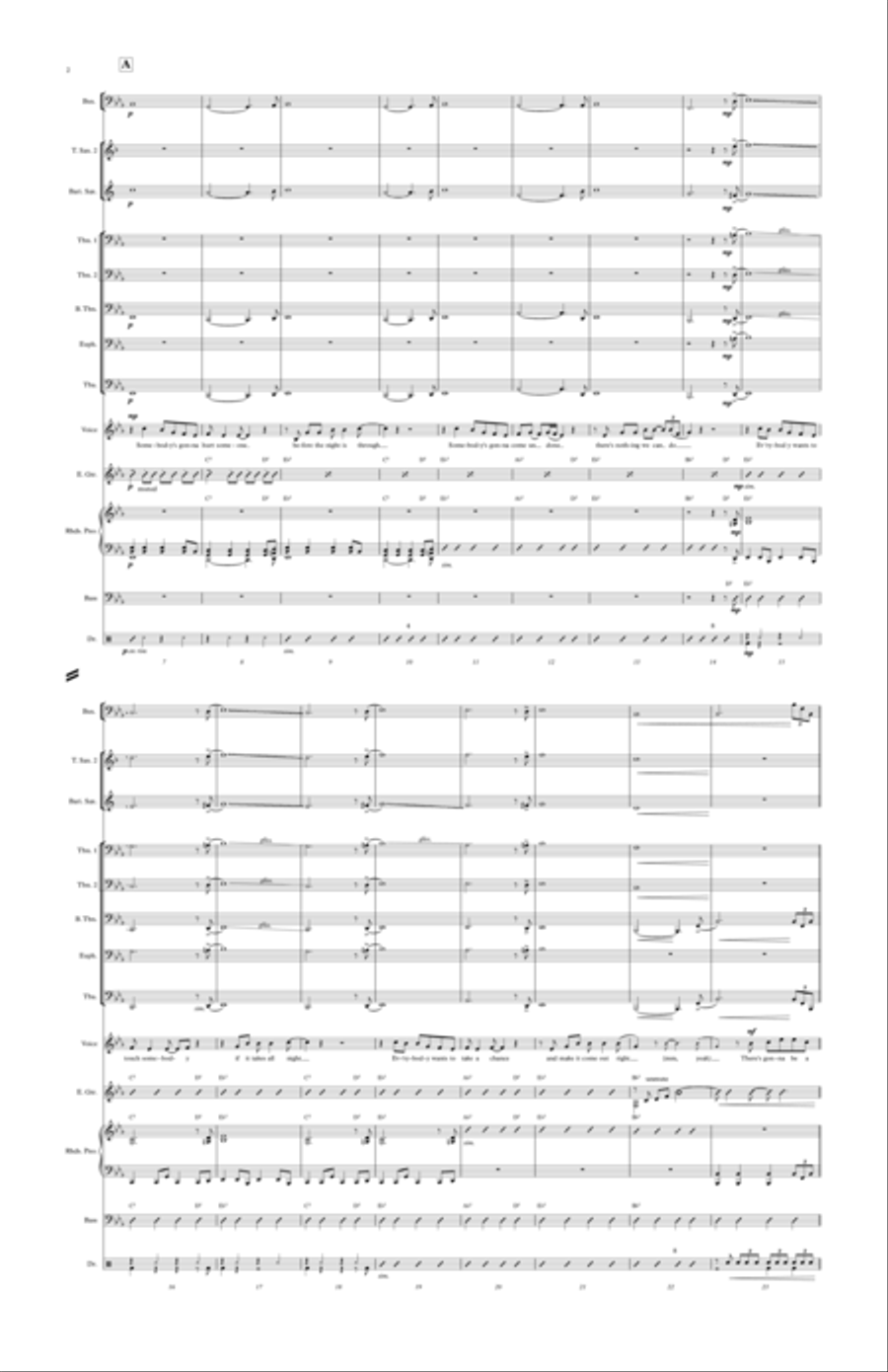 Heartache Tonight Concert Band scores gallery preview page 4