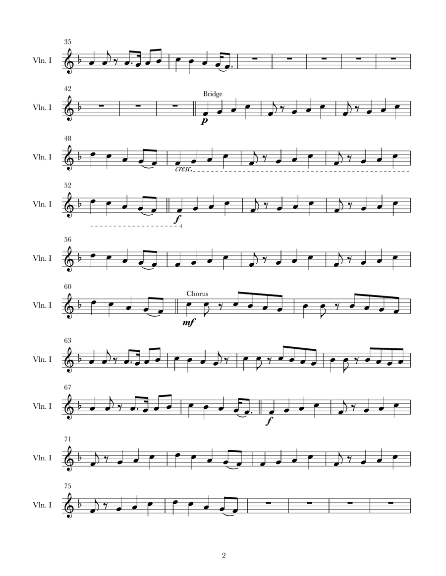 Build My Life String Quartet scores gallery preview page 2