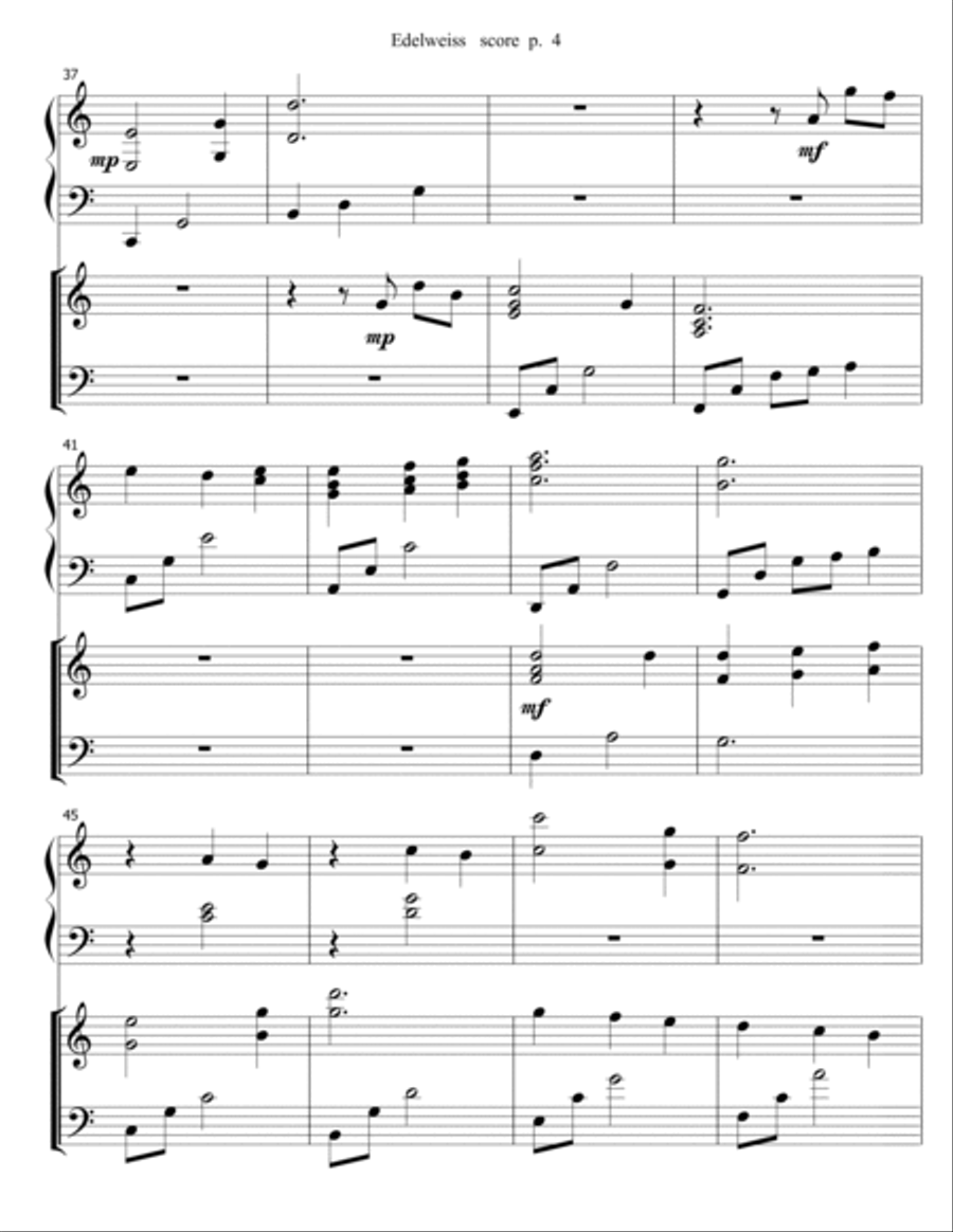 Edelweiss Edelweiss Harp scores gallery preview page 4