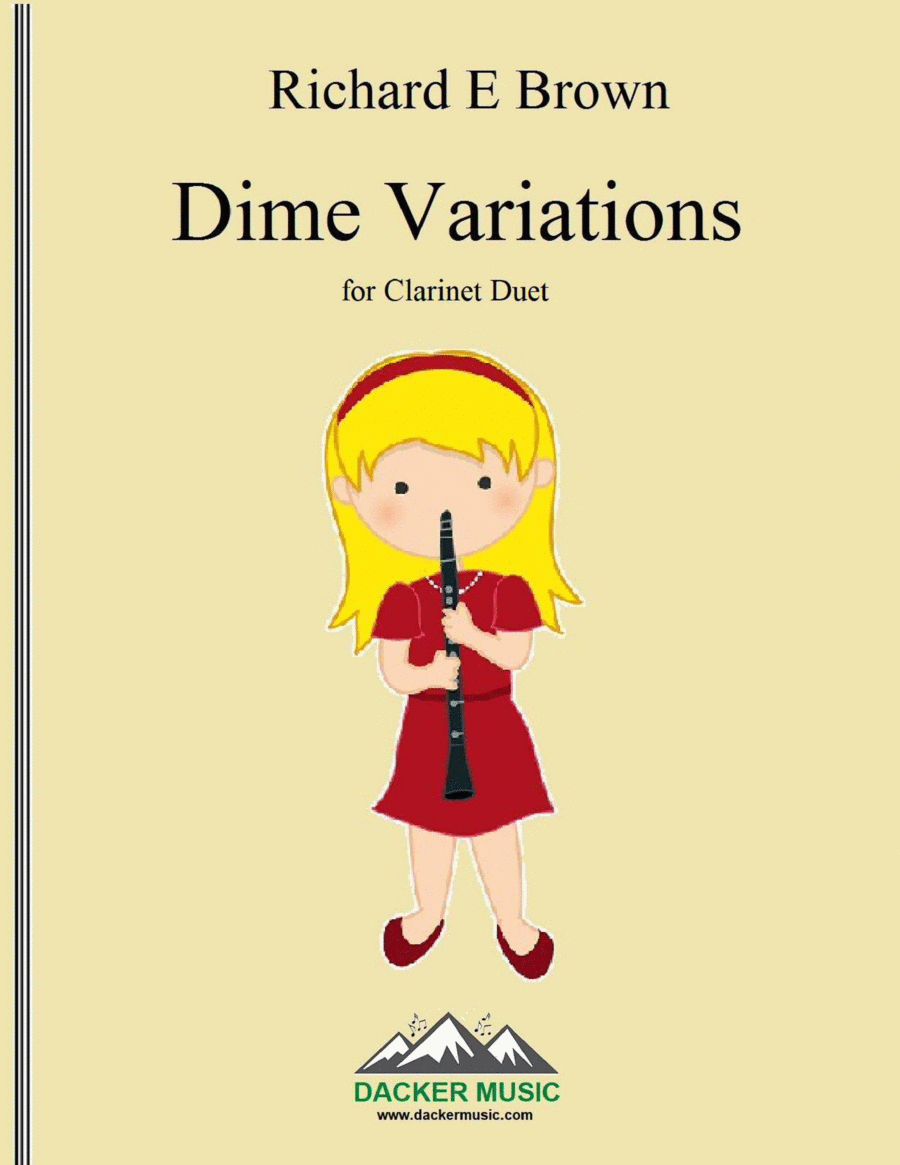 Dime Variations - Clarinet Duet Clarinet Duet scores gallery preview page 1