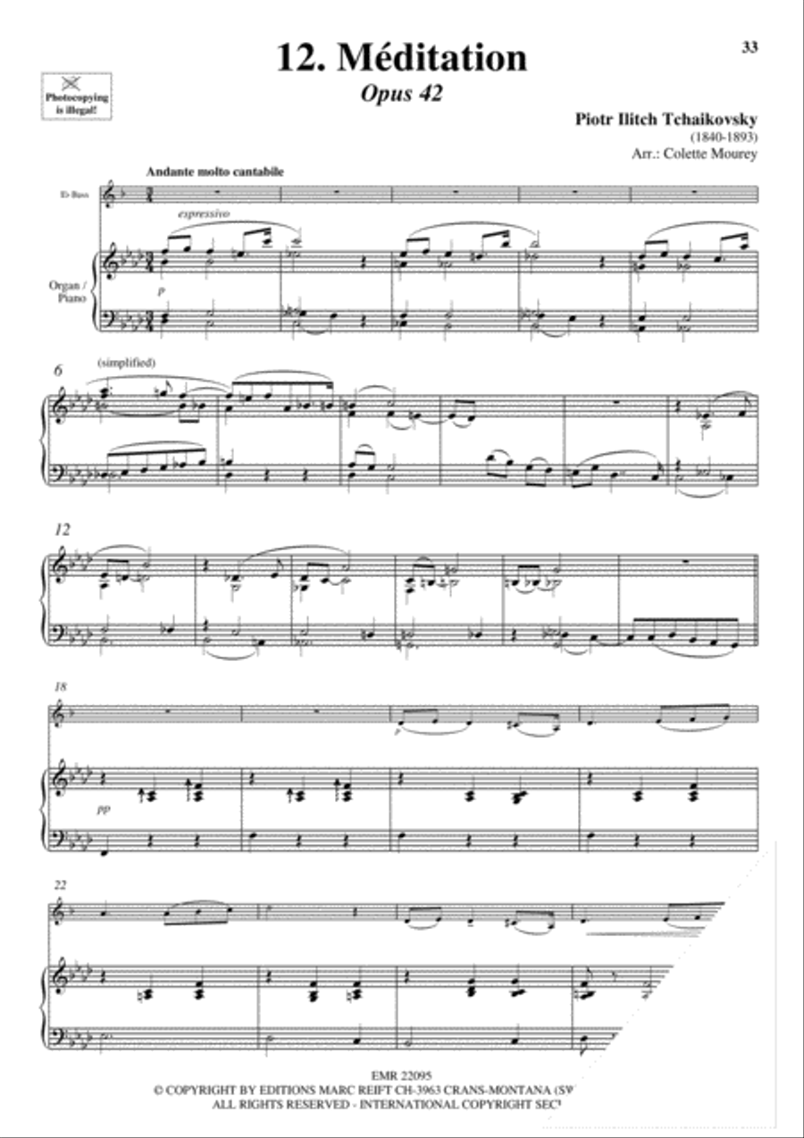 20 Greatest Meditations Voice Solo scores gallery preview page 14