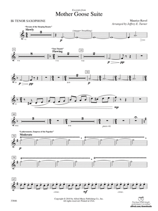 Mother Goose Suite: B-flat Tenor Saxophone