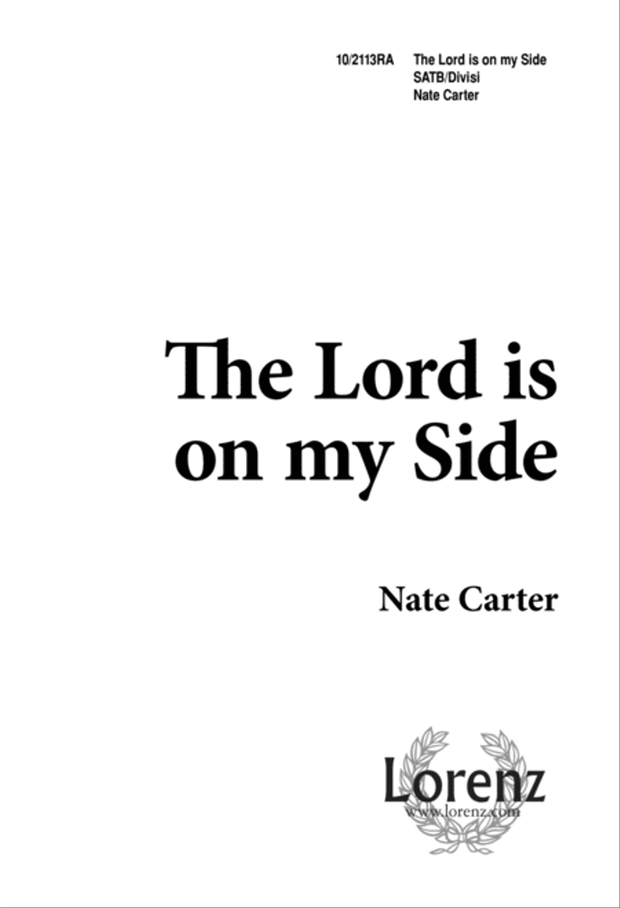 The Lord is on my Side 4-Part scores gallery preview page 1