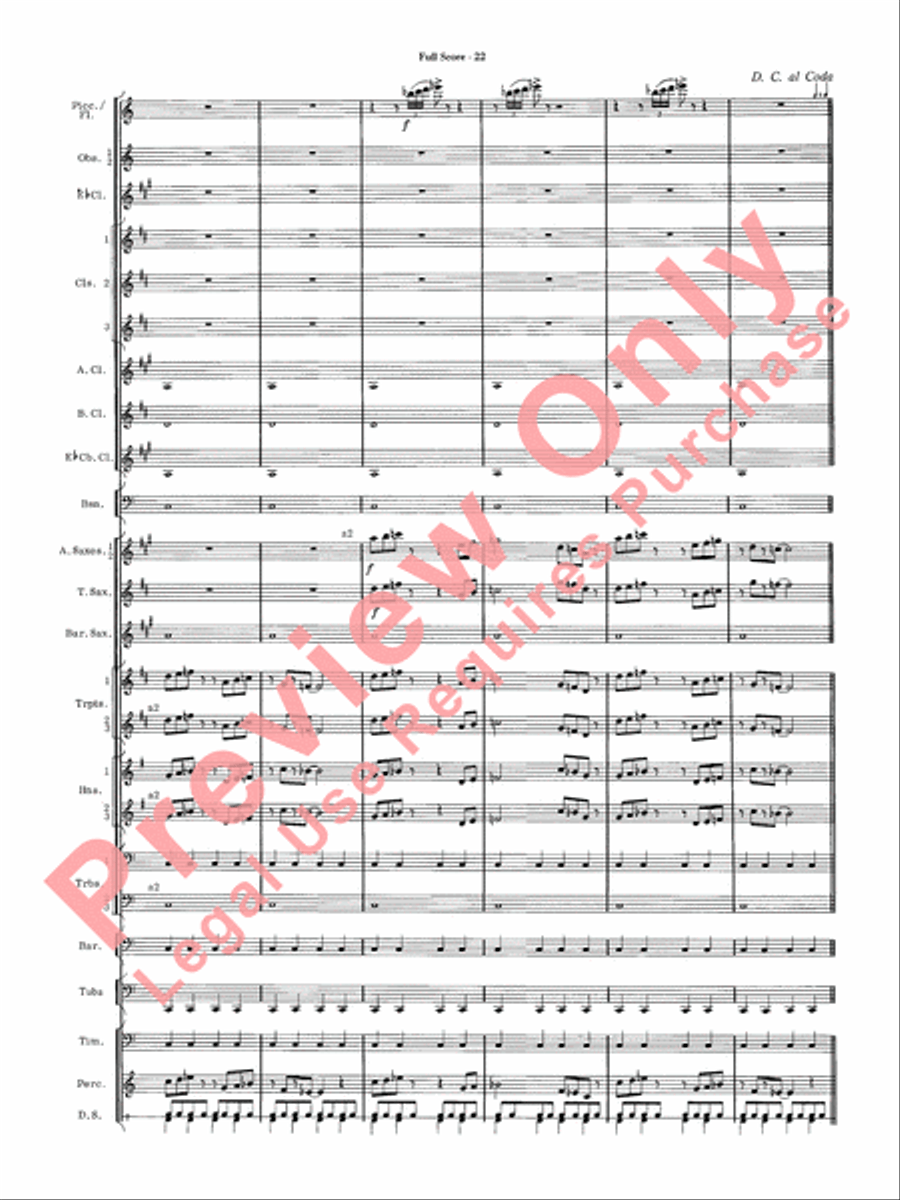 James Bond Suite Concert Band scores gallery preview page 24
