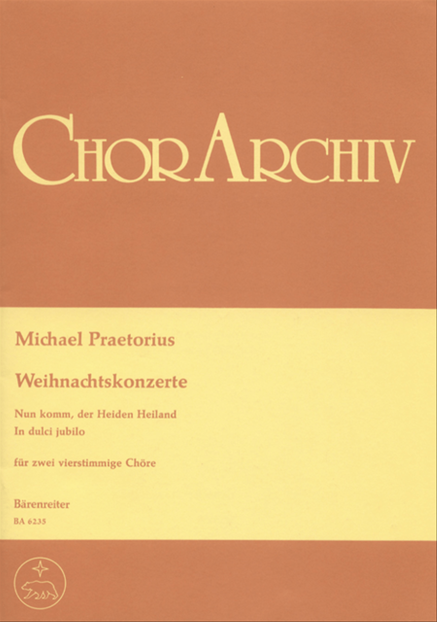 Nun komm, der Heiden Heiland - In dulci jubilo 4-Part scores gallery preview page 1