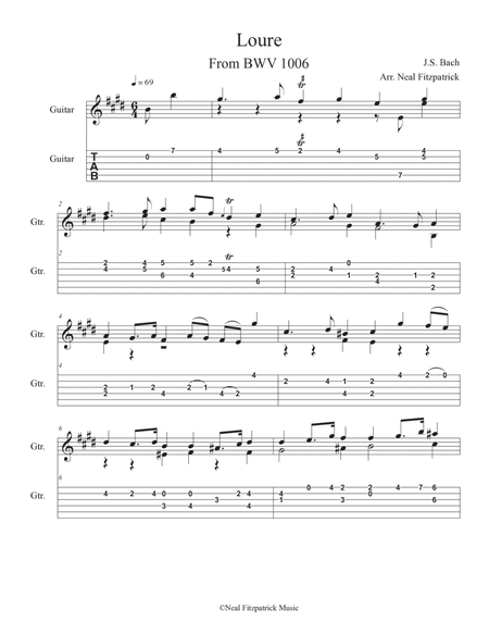 BWV 1006-Loure