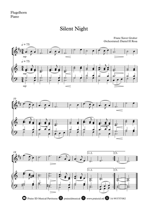 Silent Night - Christmas Carol - Flugelhhorn and Piano