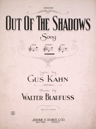 Book cover for Out of the Shadows. Song
