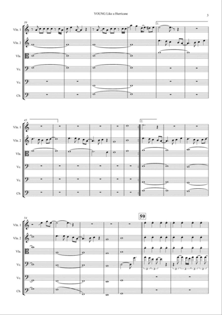 Like A Hurricane String Orchestra scores gallery preview page 3