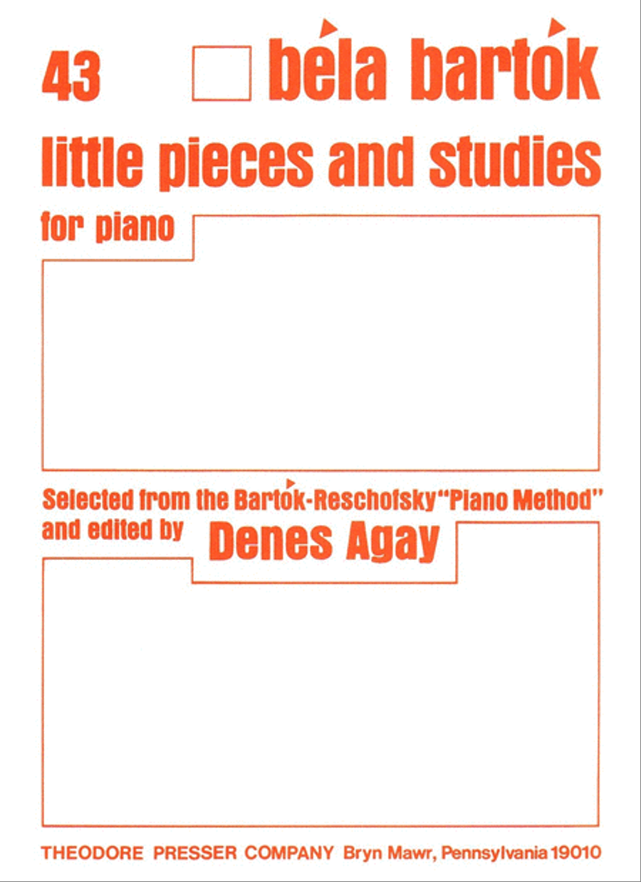 43 Little Pieces And Studies For Piano Chamber Music scores gallery preview page 1
