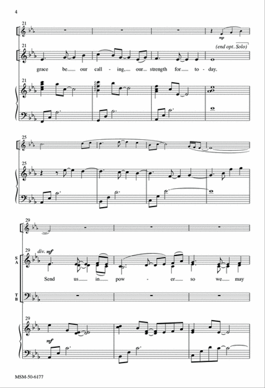 Be Thou My Vision 4-Part scores gallery preview page 4