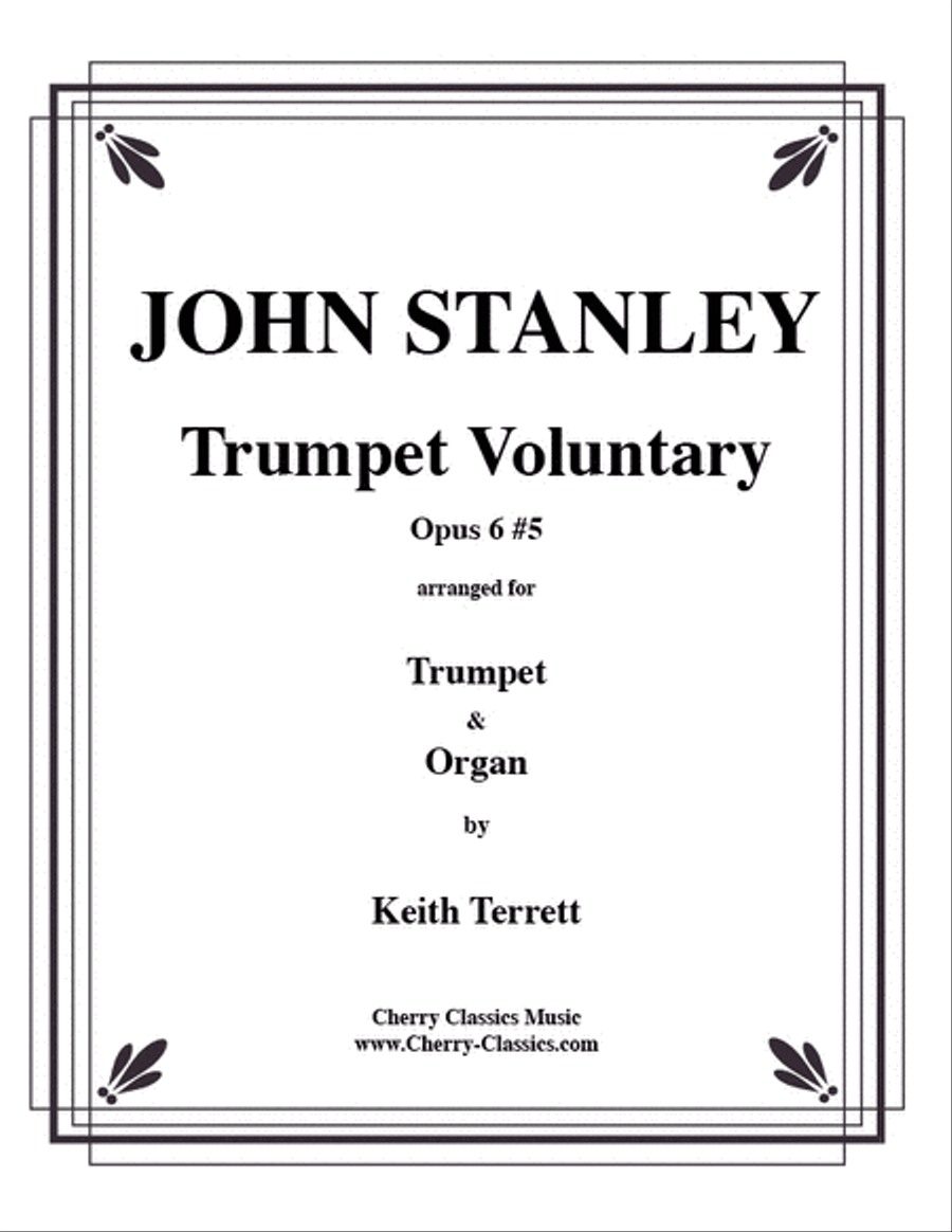 Trumpet Voluntary in D for Trumpet & Organ Trumpet scores gallery preview page 1