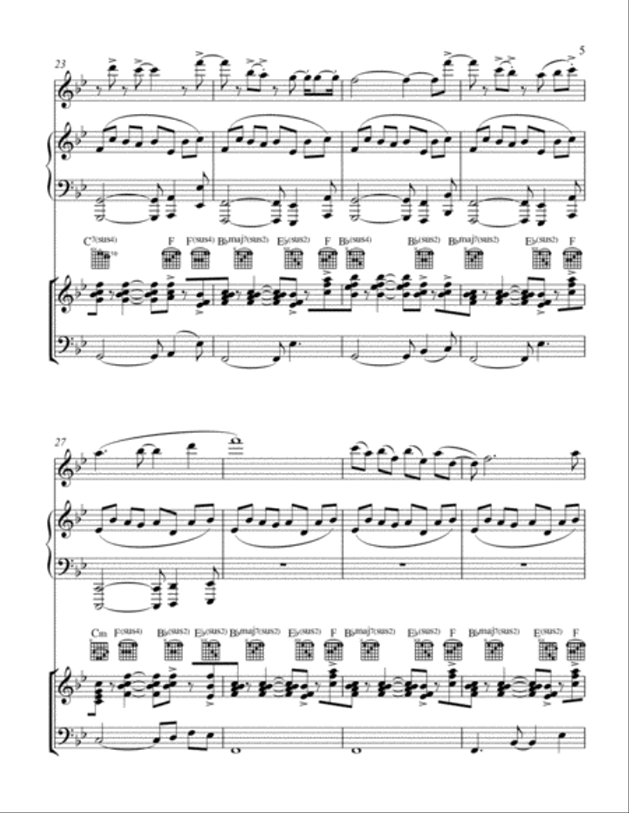 Standing Music (2011) Small Ensemble scores gallery preview page 5