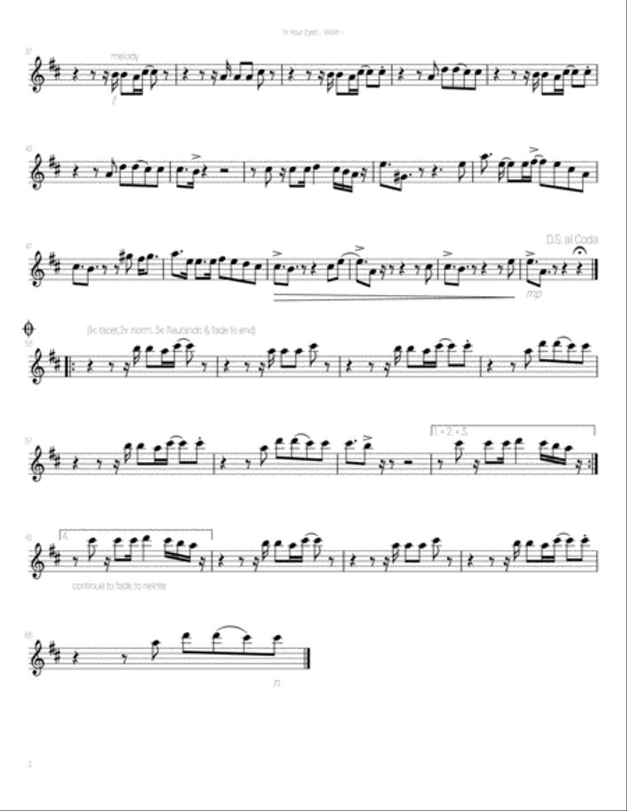 In Your Eyes String Quartet scores gallery preview page 3