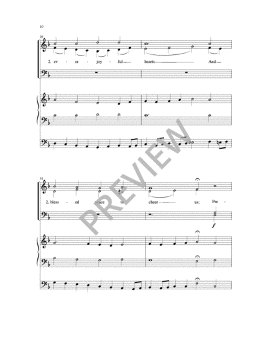 Now Thank We All Our God 4-Part scores gallery preview page 13