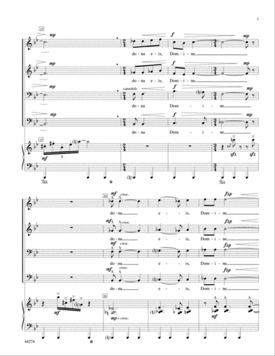 Memento Mori -- An AIDS Requiem Men's Choir scores gallery preview page 6