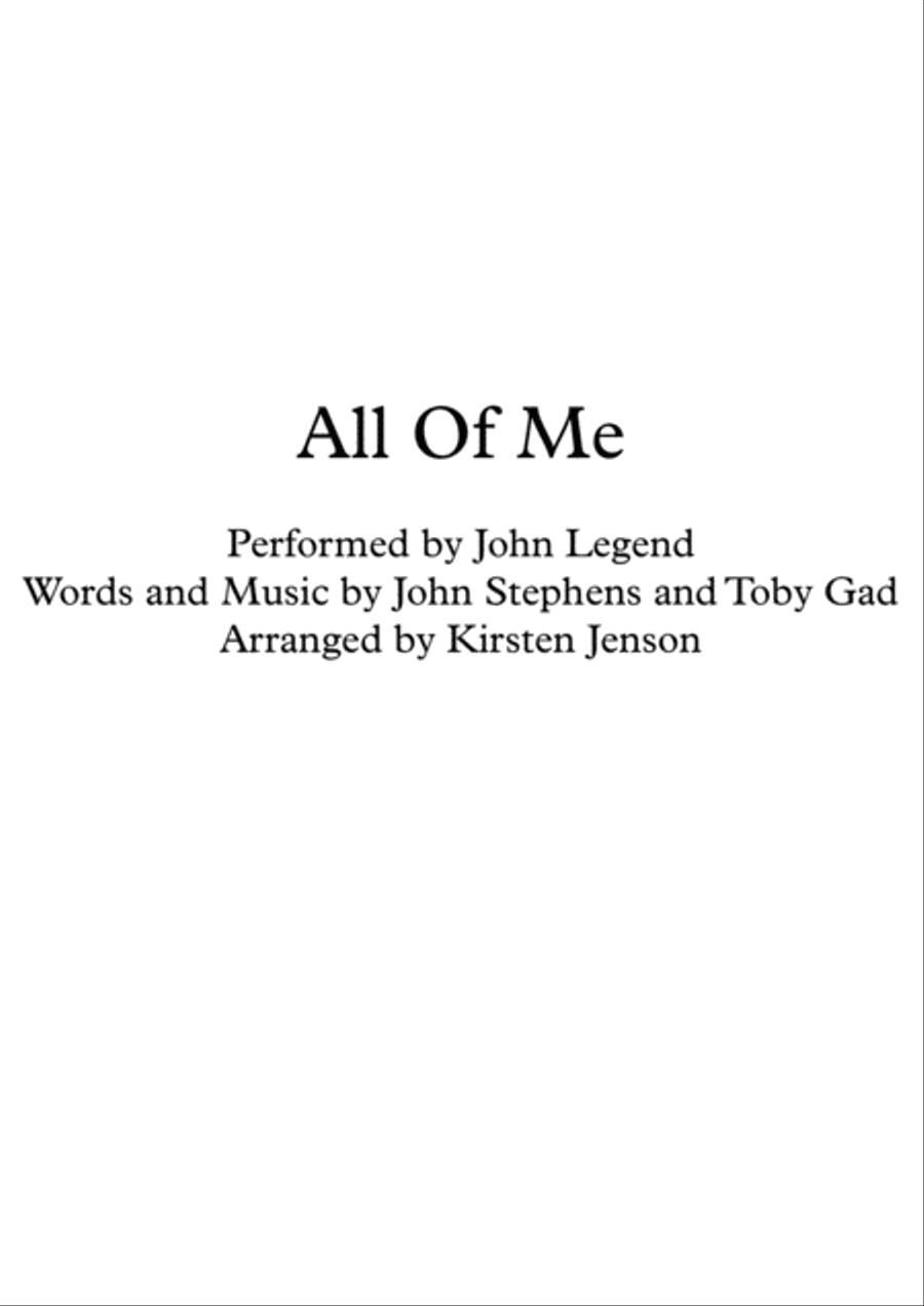 All Of Me String Trio scores gallery preview page 1