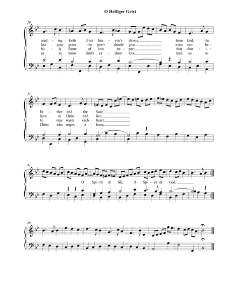 Op. 4 O Heiliger Geist / O Jesulein Süss (Organ/Choral/Director Score)