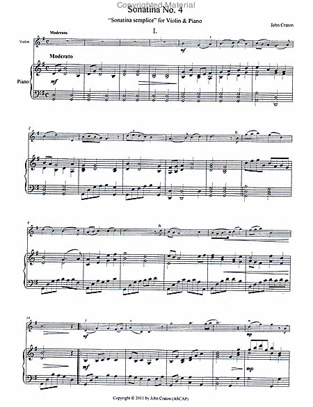 Sonatina No. 4 ("Sonatina semplice")