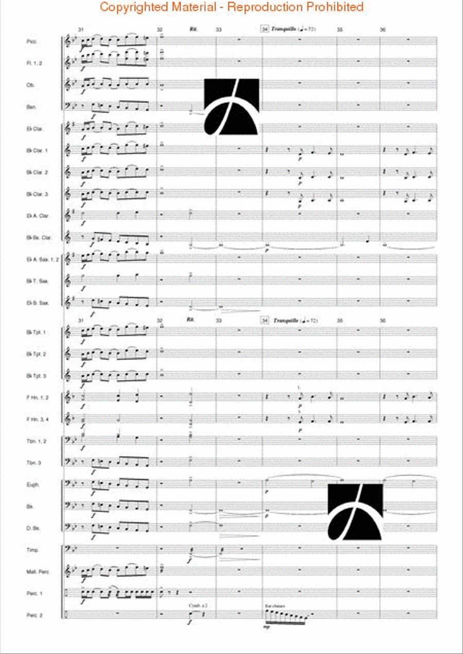 Triumph of the Skies Triumph of the Skies Concert Band scores gallery preview page 7