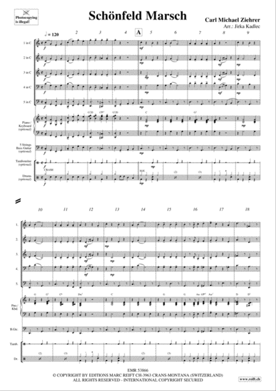 Schonfeld Marsch Woodwind Quintet scores gallery preview page 3