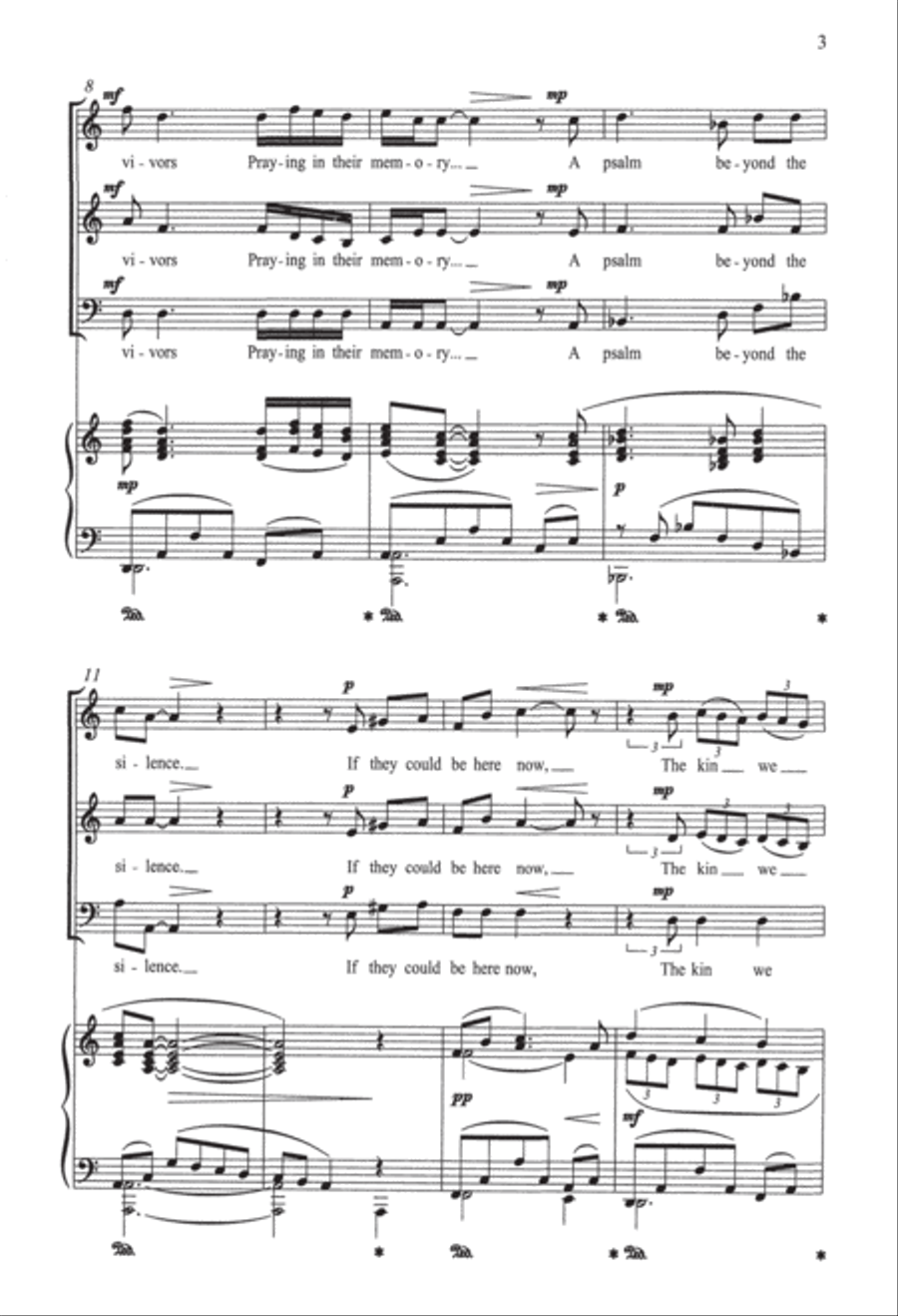 A Psalm Beyond the Silences 3-Part scores gallery preview page 2