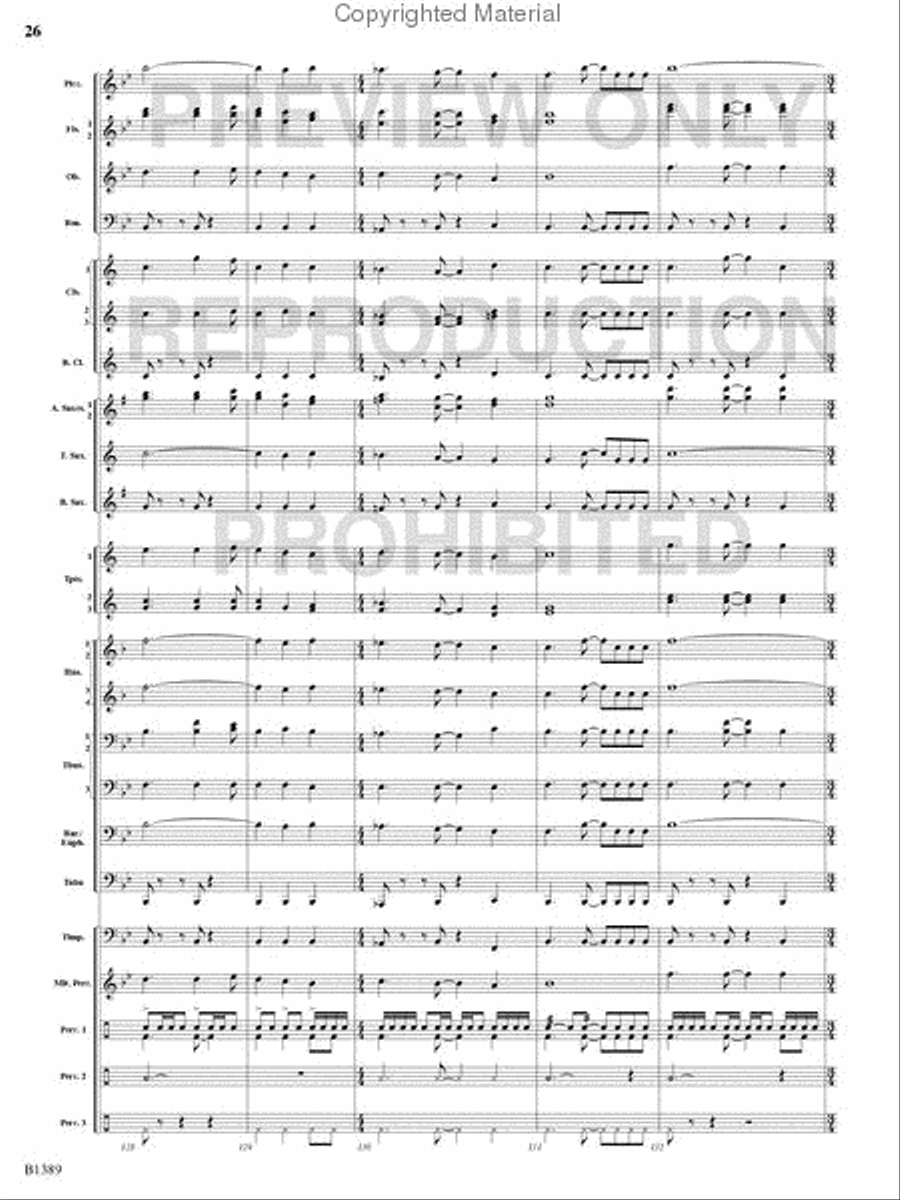 American Visions Concert Band scores gallery preview page 25